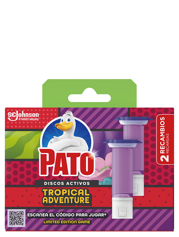 Pato Discos Activos Tropical Summer - Aplicador para WC con Recambio (6  Discos) - Limpia y Desinfecta el Inodoro : : Salud y cuidado  personal